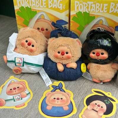 现货正版JOTOYS奇偶潮乐OYO熊崽随身百宝袋系列系列盲盒毛绒挂件