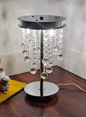 清新触摸奢华欧洲创意LED冰晶之恋床头客厅卧室现代K9水晶台灯