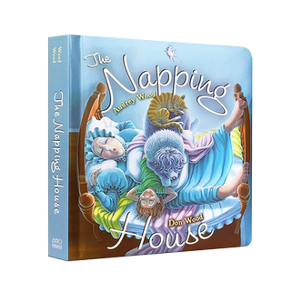 The Napping House 打瞌睡的房子 Audrey Wood英文原版绘本正版现货纸板书 4-8岁儿童少儿英语声律语感启蒙 廖彩杏书单