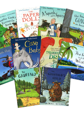The Gruffalo 咕噜牛等10册 英文原版绘本 Julia Donaldson 茱莉亚唐纳森juliadonaldson Smartest Giant Squash Squeeze
