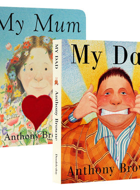 My Dad 我爸爸 My Mum 我妈妈 MyDad MyMum 英文原版绘本纸板书 Anthony Browne安东尼布朗 2-5儿童幼儿英语启蒙