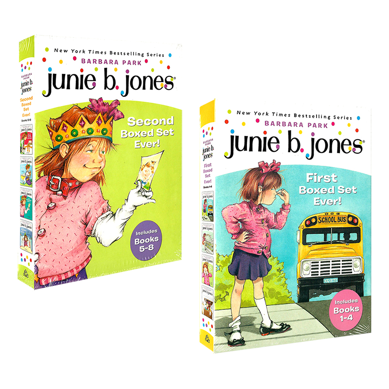 Junie B. Jones 1-8朱尼琼斯英文原版小说桥梁书课外读物正版现货8本 6-9岁儿童少儿英语JBJ
