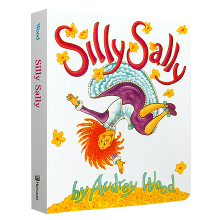 SillySally倒着走女孩英文绘本