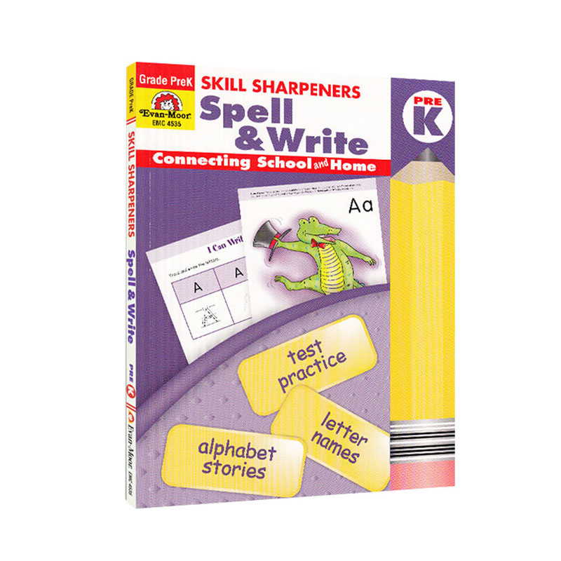 skill sharpeners spell write prek 技能铅笔刀写作 pre-k幼儿园