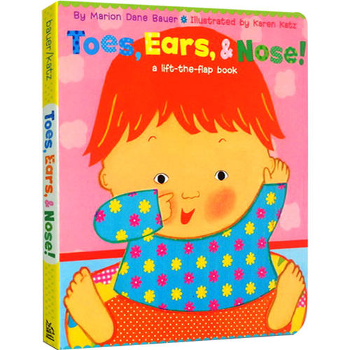 英文原版 Toes,Ears,&Nose! 纸板翻翻书 Karen Katz卡伦·卡茨