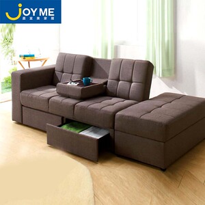嘉宜美布艺沙发组合现代小户型客厅双人沙发三人沙发储物沙发