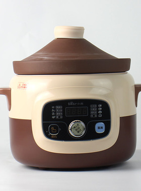 Bear/小熊 DDG-D40E2电炖锅4L大容量微电脑紫砂燕窝陶瓷煲汤锅