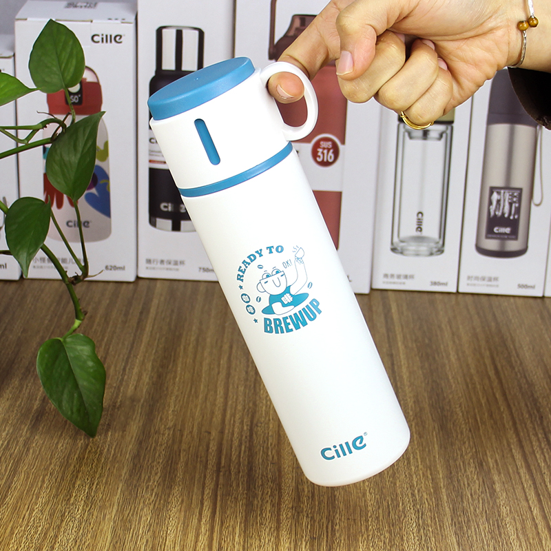 希乐XB-21116保温水杯304不锈钢500ML容量24小时长效保温水壶