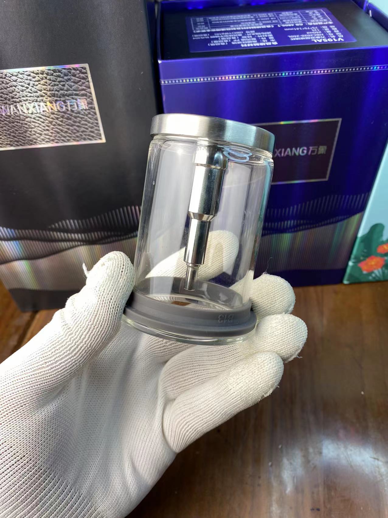万象配件玻璃+不锈钢茶仓图片