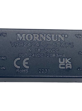VRB2424LD-50WR3金升阳DC-DC电源模块18-36V转24V2083mA全新原装
