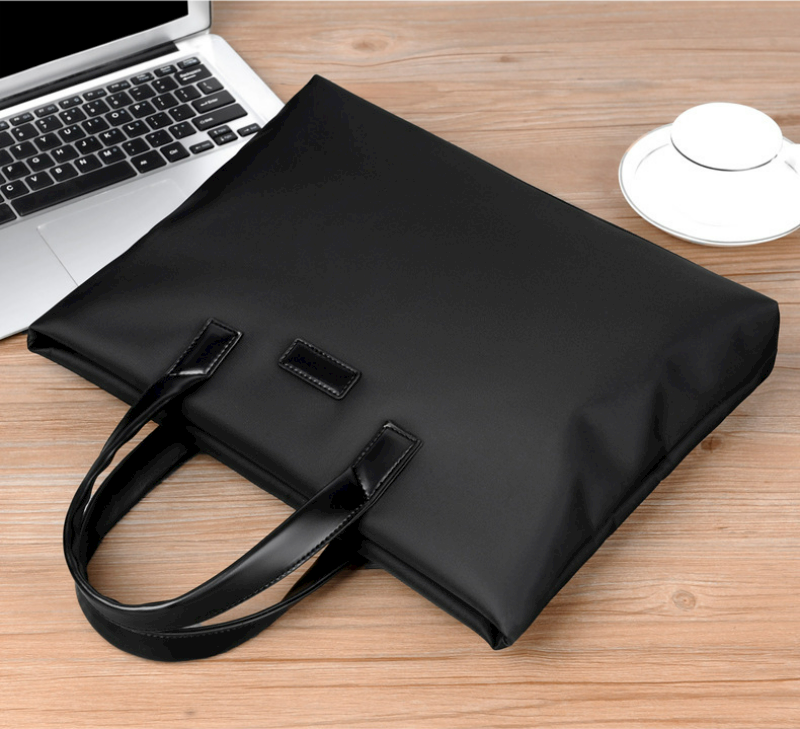 稻草人男士手提公文包商务通勤简约大气电脑包大容量出差文件包