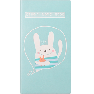 卡通记事本A6小本子便携随身笔记本文具简约迷你创意少女心手账文艺精致ins风日记本加厚手记工作学习日程本