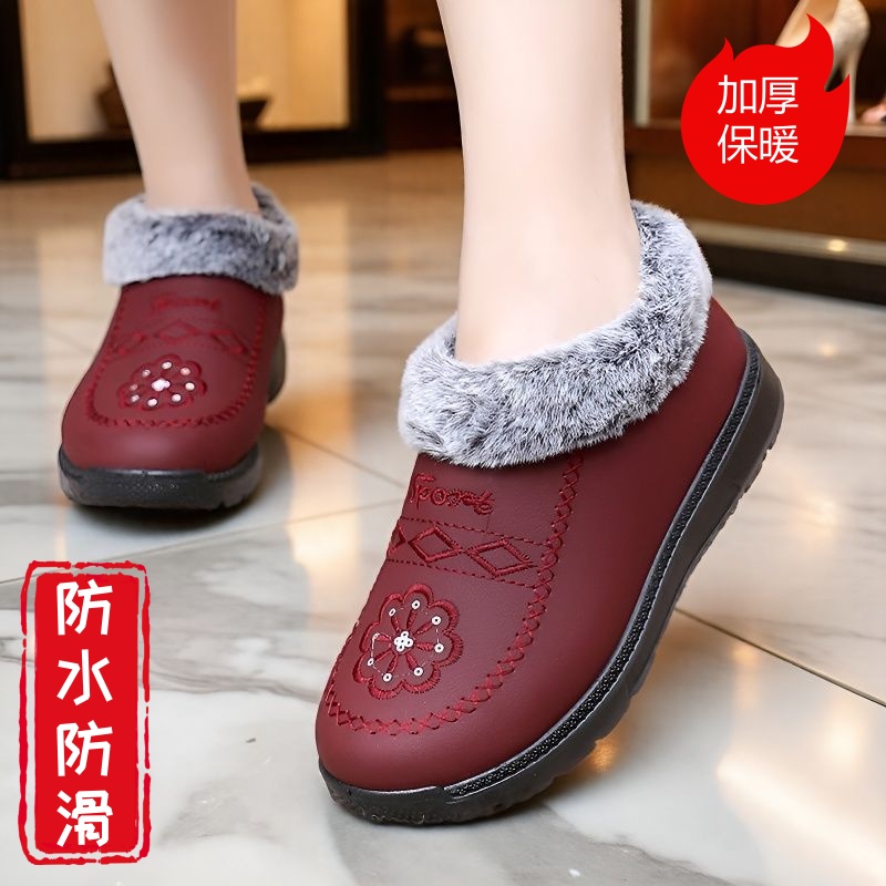 冬季保暖棉鞋女老北京布鞋