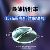 日本东海1.76超薄眼镜片防蓝光非球面配高度近视镜片散光镜有度数
