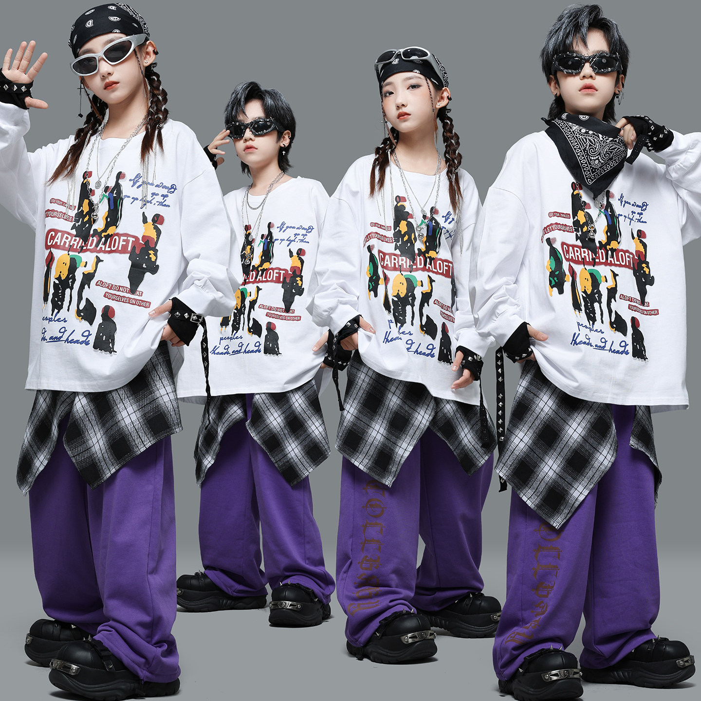 儿童街舞演出服女孩爵士少儿美式定制卫衣男童帅气嘻哈hiphop套装,童装/婴儿装/亲子装,儿童演出服,淘宝优惠券,粉丝福利购,淘宝优惠卷