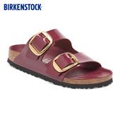 牛皮革漆皮Arizona双扣拖鞋 BIRKENSTOCK勃肯德国进口新品 大扣女款