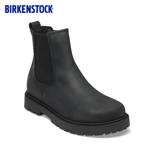 BIRKENSTOCK勃肯德国进口新品男女款涂油皮Highwood切尔西靴