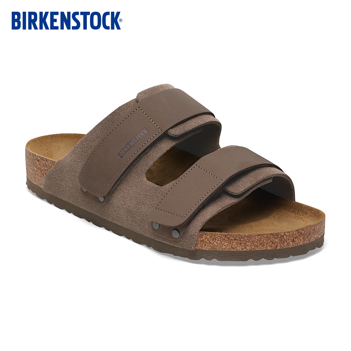 BIRKENSTOCK勃肯绒面魔术贴拖鞋