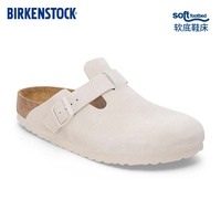 BIRKENSTOCK勃肯新品牛皮绒面革软底男女款包头拖鞋Boston系列