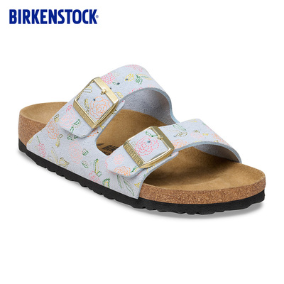 BIRKENSTOCK勃肯绒面革双带拖鞋