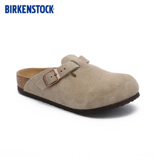 BIRKENSTOCK勃肯绒面革包头拖鞋