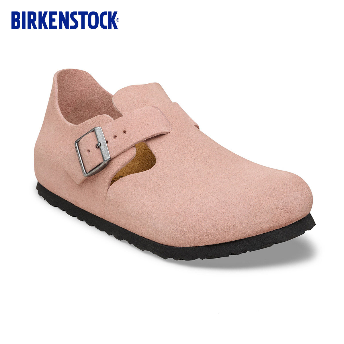 BIRKENSTOCK勃肯德国进口男女款牛皮绒面革软木London低帮休闲鞋