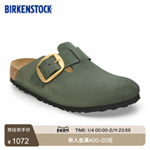 绒面革Boston包头拖鞋 BIRKENSTOCK勃肯德国进口新品 大扣男女款