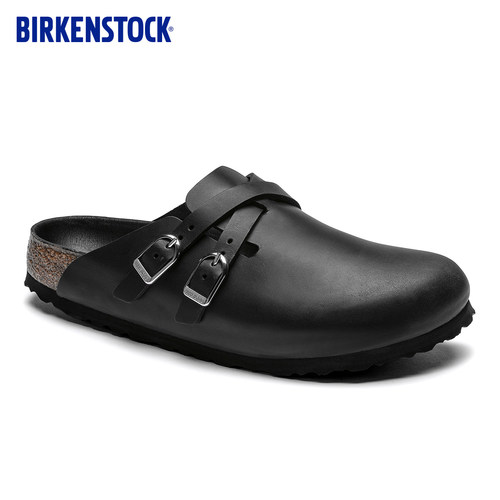 BIRKENSTOCK勃肯涂油皮包头拖鞋