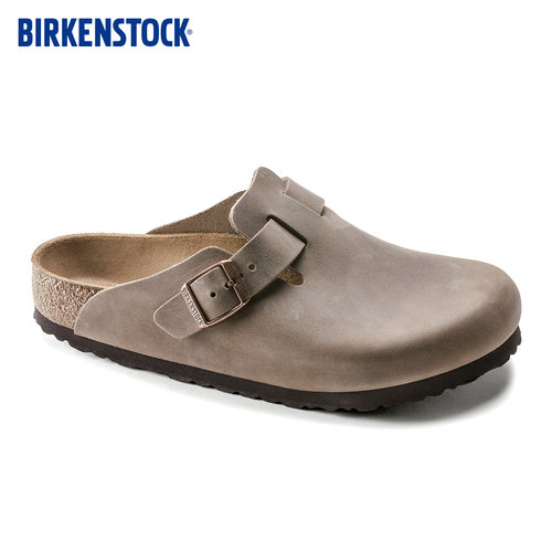 BIRKENSTOCK勃肯涂油皮包头拖鞋