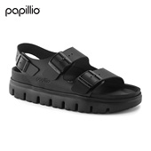 BIRKENSTOCK勃肯德国进口女款 PAP厚底系踝凉鞋 时尚 牛皮革Milano