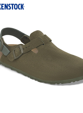 BIRKENSTOCK勃肯德国进口新品男女款牛皮绒面革Tokio包头系踝拖鞋