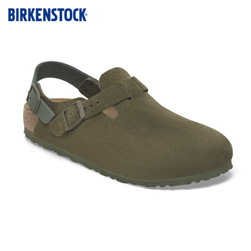 BIRKENSTOCK勃肯绒面革包头拖鞋