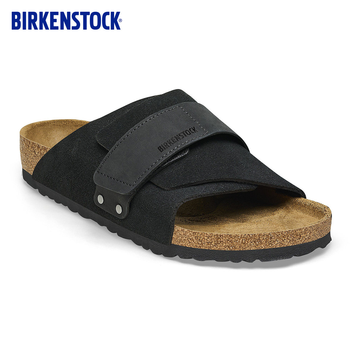 BIRKENSTOCK勃肯德国进口男女绒面革Kyoto魔术贴单带拖鞋