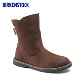 BIRKENSTOCK勃肯德国进口女款 绒面革Uppsala Shearling中筒毛毛靴