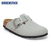 绒面革Boston包头拖鞋 BIRKENSTOCK勃肯德国进口新品 大扣女款