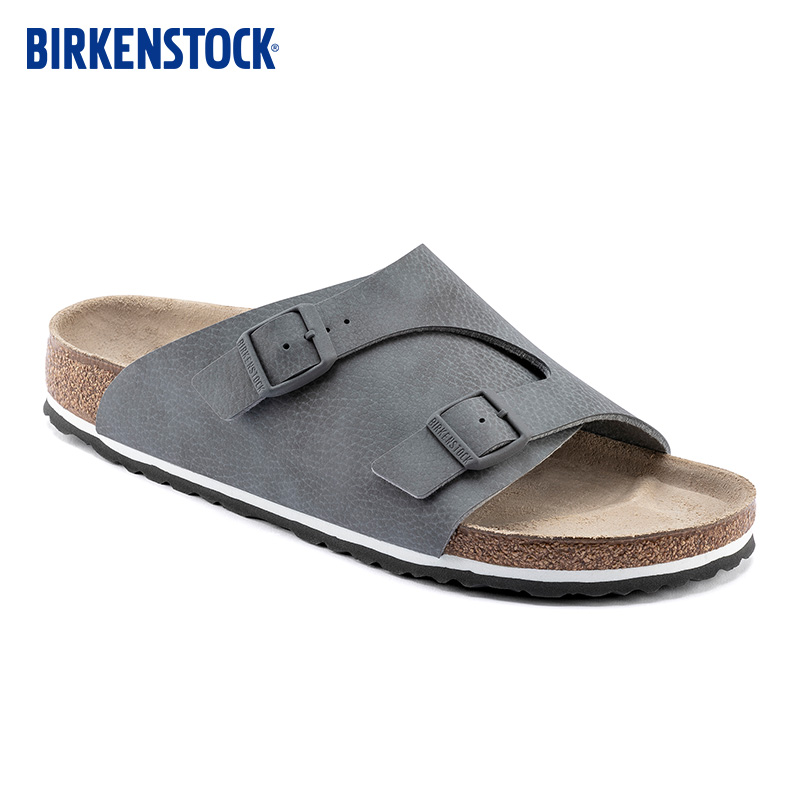 BIRKENSTOCK软木拖鞋男款人造革双扣凉拖Zürich系列