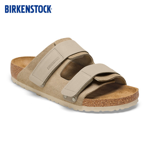 BIRKENSTOCK勃肯绒面魔术贴拖鞋