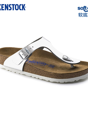 BIRKENSTOCK勃肯德国进口女款牛皮革时尚Gizeh人字夹趾拖鞋
