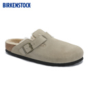 BIRKENSTOCK勃肯德国进口新品男女款绒面Boston Shearling毛毛鞋