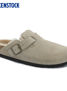 BIRKENSTOCK勃肯德国进口新品男女款绒面Boston Shearling毛毛鞋