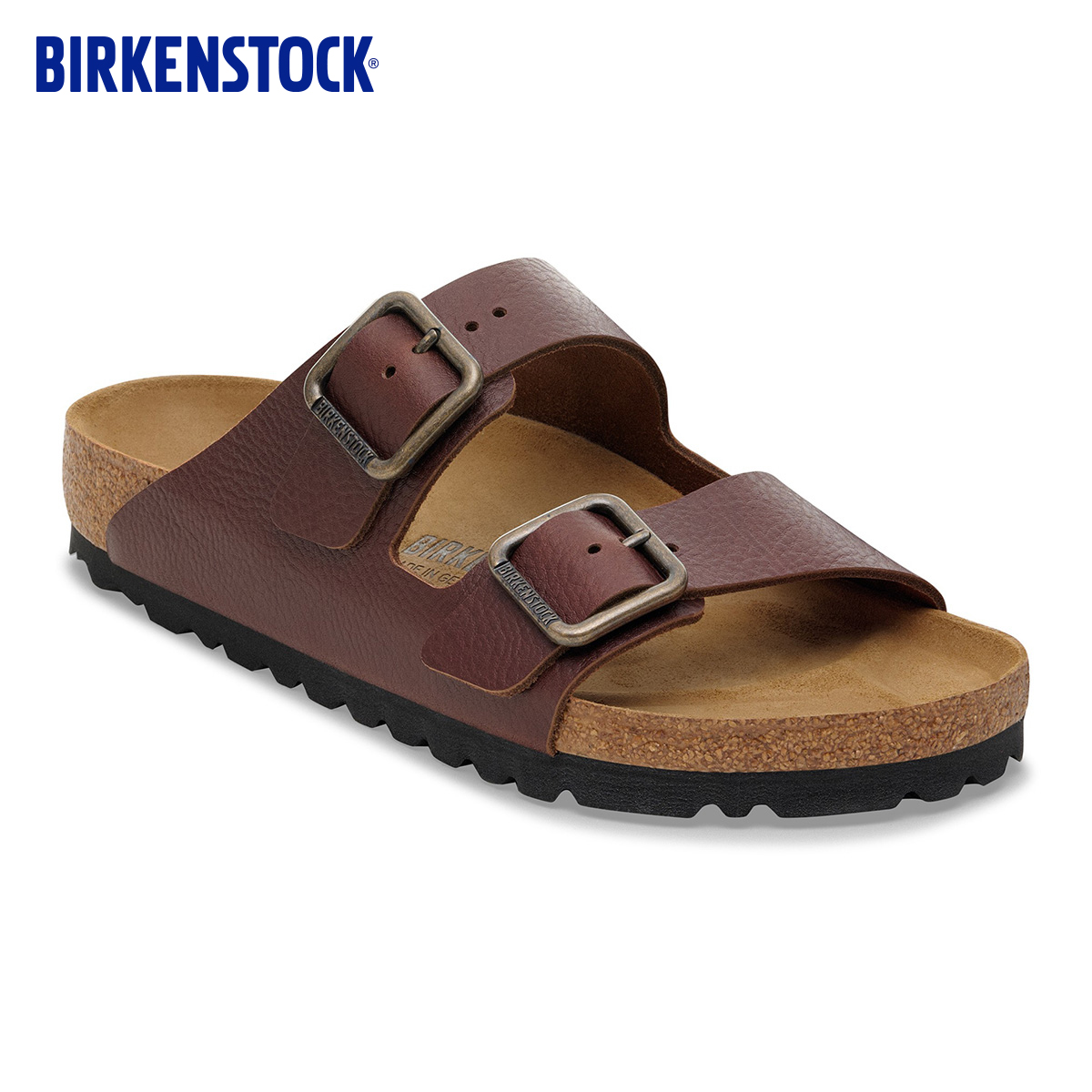BIRKENSTOCK勃肯牛皮革双扣拖鞋