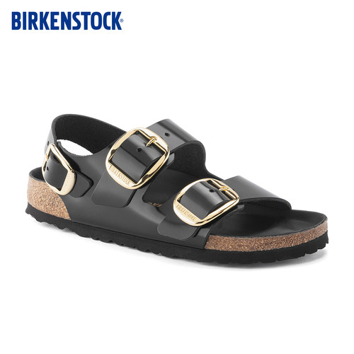 BIRKENSTOCK勃肯漆皮系踝凉鞋