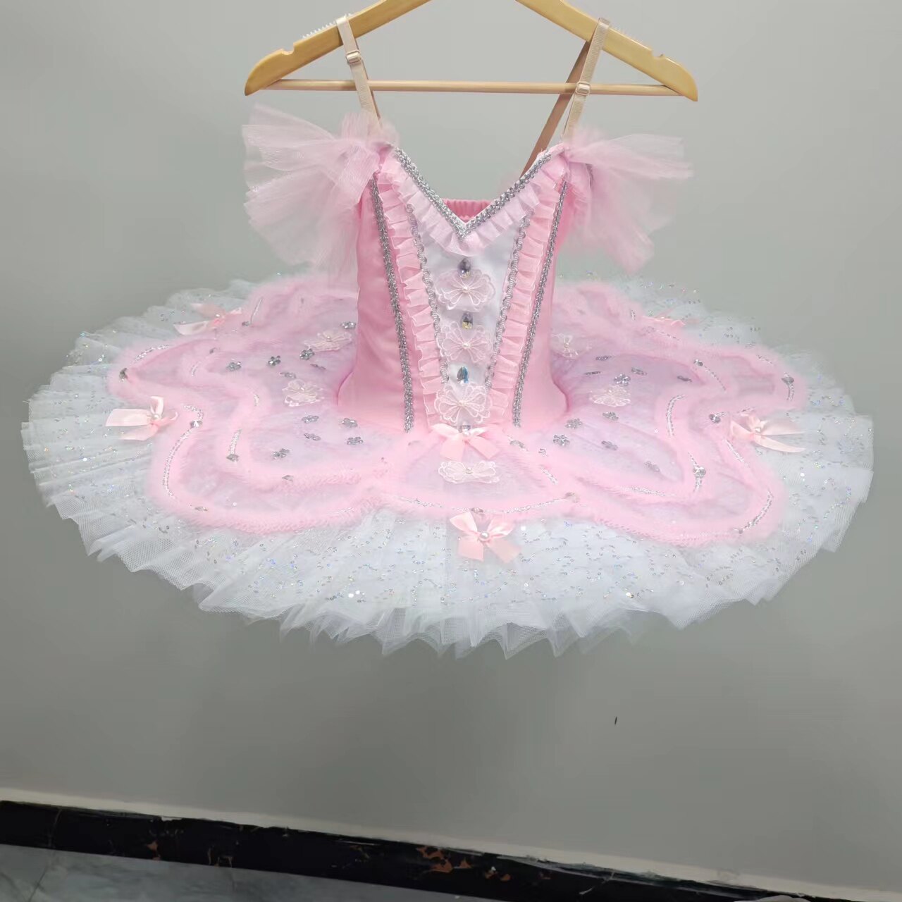 儿童仙女娃娃芭蕾舞裙演出服女童芭蕾舞 TUTU裙蓬蓬纱裙舞台服装