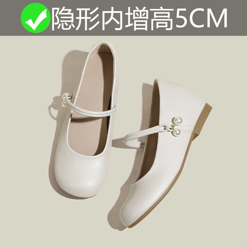小个子内珍珠玛丽珍新中式单鞋女2024秋季新款3233小码女鞋子