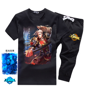 TZ66王者游戏荣耀皮肤衣服T恤运动套装短袖上衣半袖两件套潮图片