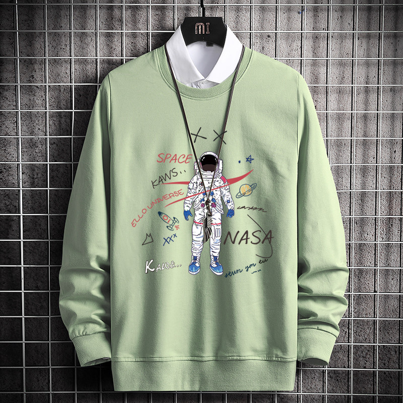 5007*P35卫衣男女新款宽松春秋季薄款圆领长袖情侣运动上衣服潮,男装卫衣,星座414A（原B215）