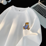 6511*P28华夫格美式笑脸刺绣卫衣男士宽松春秋季休闲百搭情侣上衣，男装卫衣，星座414A（原B215）