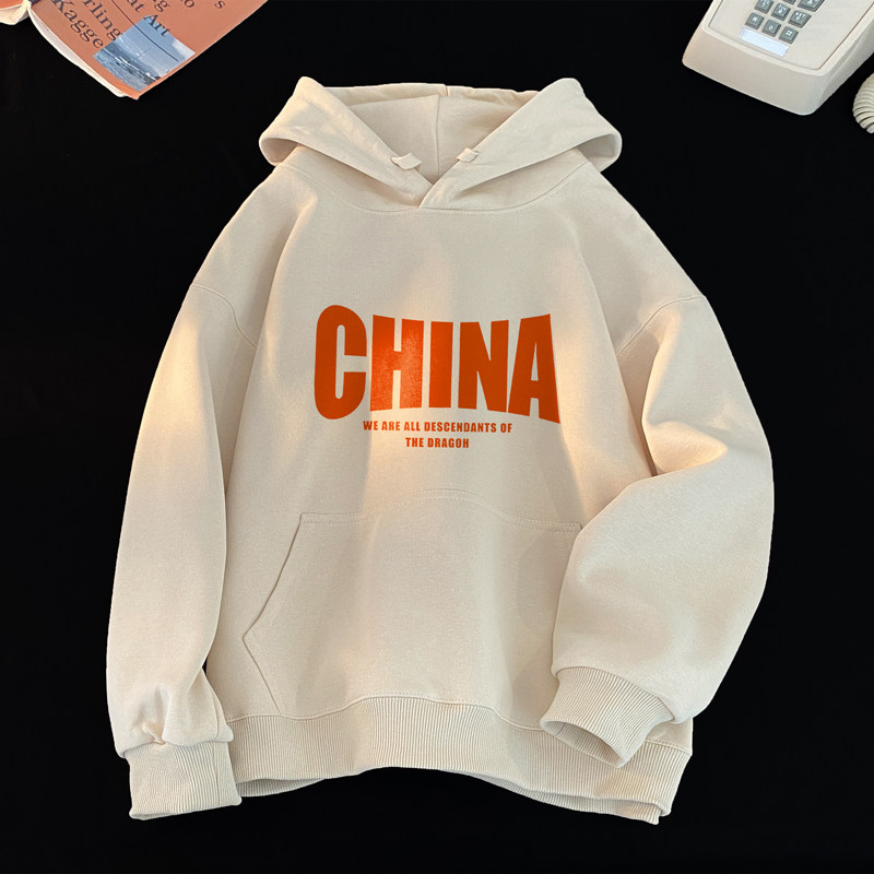 LT24*P45美式重磅潮牌刺绣连帽卫衣男宽松春秋季高街休闲百搭上衣,男装卫衣,星座414A（原B215）