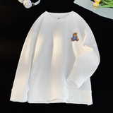 6511*P28华夫格美式笑脸刺绣卫衣男士宽松春秋季休闲百搭情侣上衣，男装卫衣，星座414A（原B215）