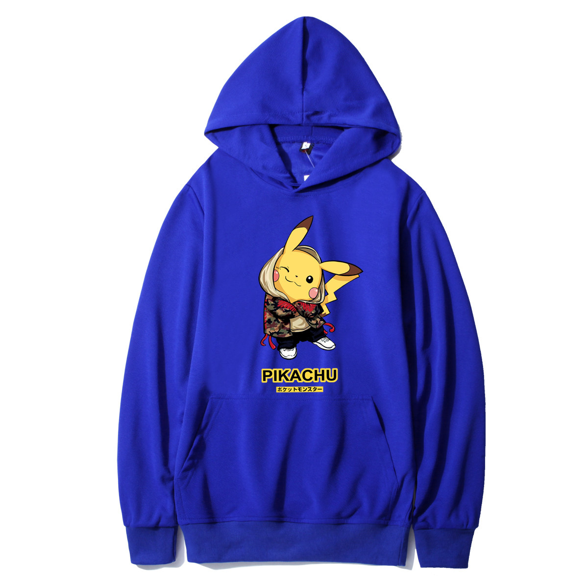 W104P40春秋款潮流男卫衣套装皮卡丘卡通宽松衣服秋冬款连帽外套,男装卫衣,星座414A（原B215）